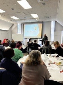 CE presenting at hui