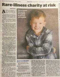NZ Herald Rare illness charity at risk